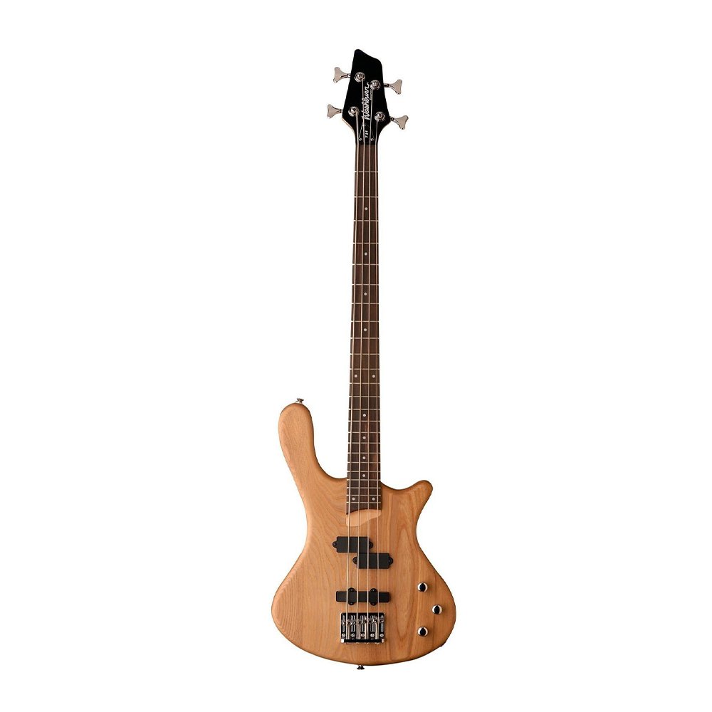 WASHBURN – BAJO ELÉCTRICO12 WASHBURN – BAJO ELÉCTRICO PASIVO 4 CUERDAS, COLOR NATURAL SATIN, 24 TRASTES - Imagen 1